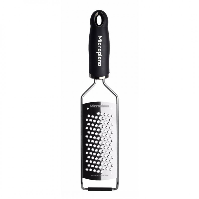 Rallador Estrella Negro Inoxidable (Queso duro, chocolate, canela, coco, ajo, jengibre) MICROPLANE