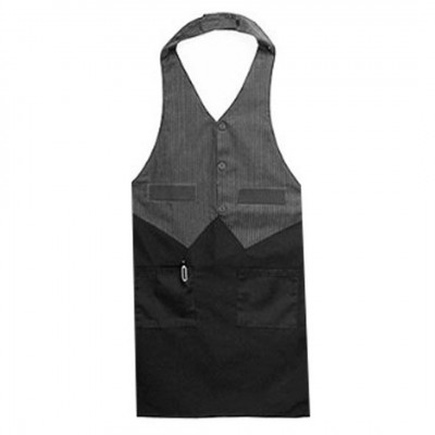 Pechera Garzon Negro/Gris