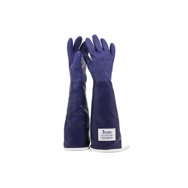 Guante Aseo Lavado,Quim,Cal Azul 50Cm 92202 S 2U Tucker