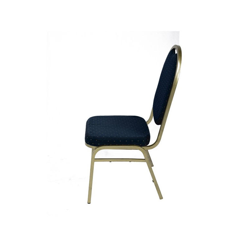 Silla Banquet apilable tapiz azul