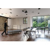 Mesa plastica gris 120x75cm Zown