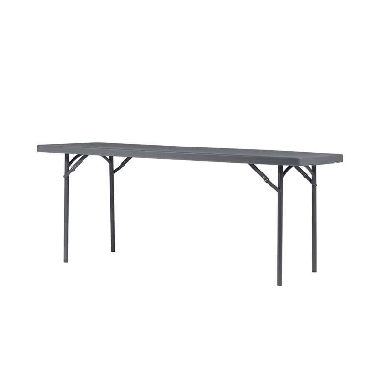 Mesa plastica gris 180x75cm Zown