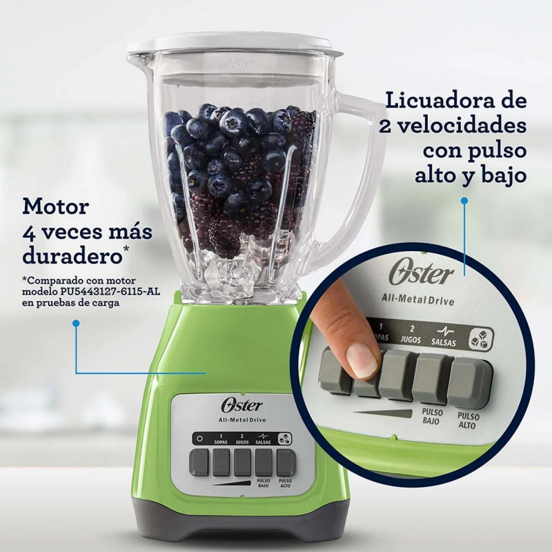 Licuadora BLSTKAGKPB 2 velocidades y vaso de vidrio