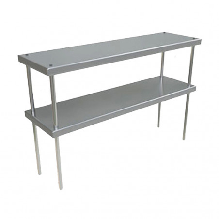 Repisa plateo doble 4 depósitos 143x30x60cm BC-BIG COOK