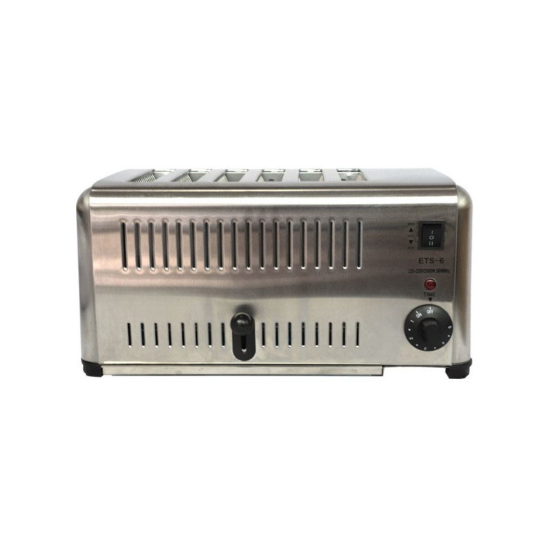 Tostador Eléctrico 6 Ranuras Profesional Marca Big Cook