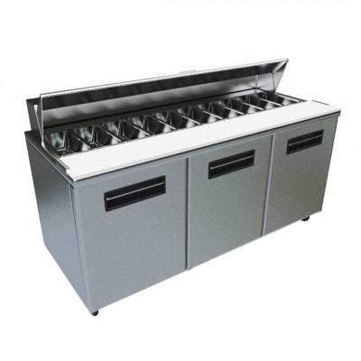 Meson Preparacion Th-St72-3 550L 185X76X108Cm 3Pta Bc-Big Co