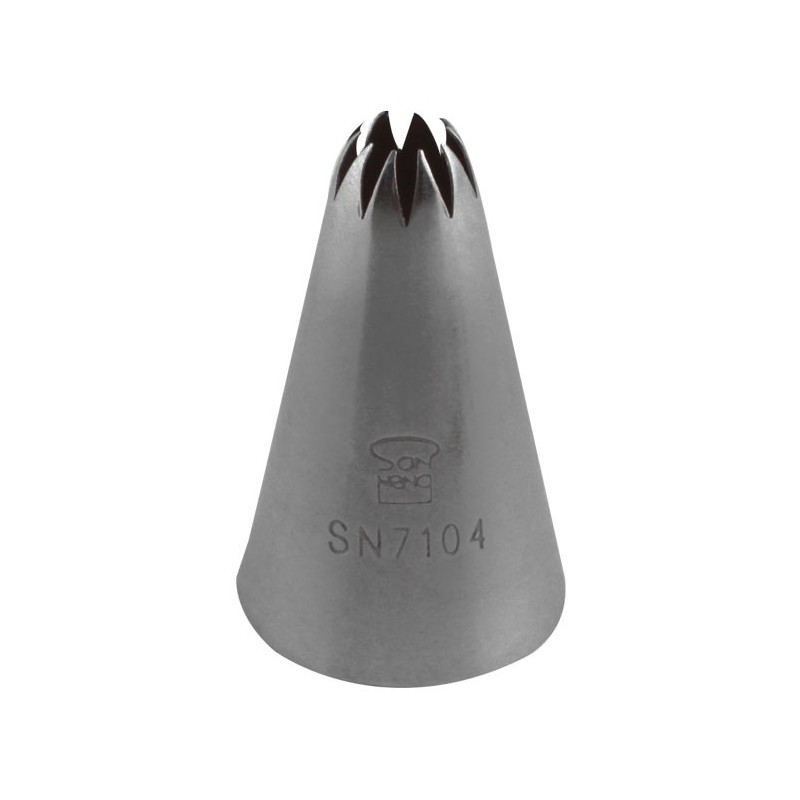 Boquilla Rizada 10P Inox Ø10Xø25X40Mm Sanneng Sn7104