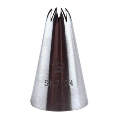 Boquilla Rizada 10P Inox Ø10Xø25X40Mm Sanneng Sn7104