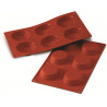 MOLDE TARTALETA SILICON TERRACOTA 6 CAVIDADES Ø70X20MM SILIKOMART SF016