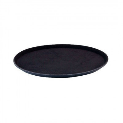 Bandeja Garzón 35cm Plástico Antideslizante Negra