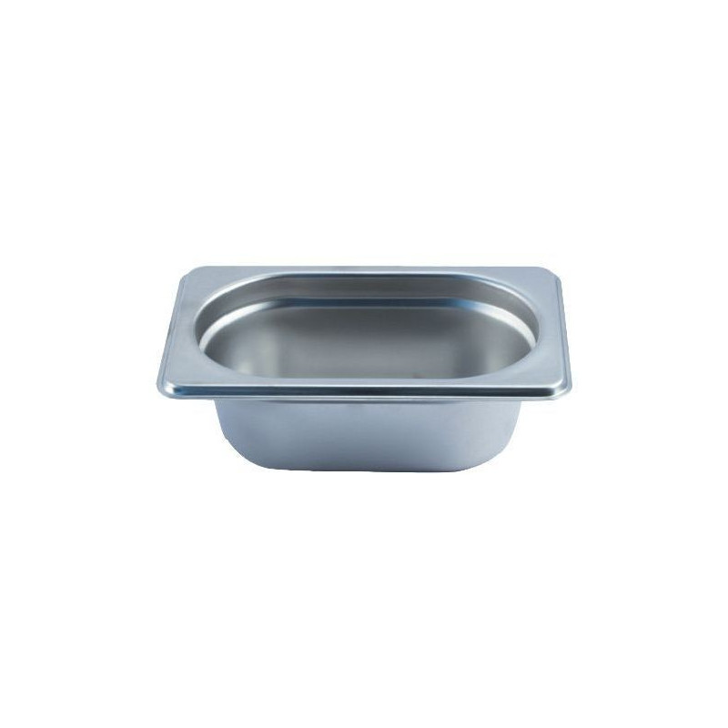 Depósito gastronorm 1/9 6.5cm acero inoxidable 0.6mm Big Chef