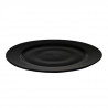 Set plato 28cm 3 piezas porcelana negra Eclipse