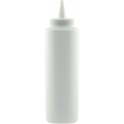 Botella Salsa 350Ml Plast Blanco