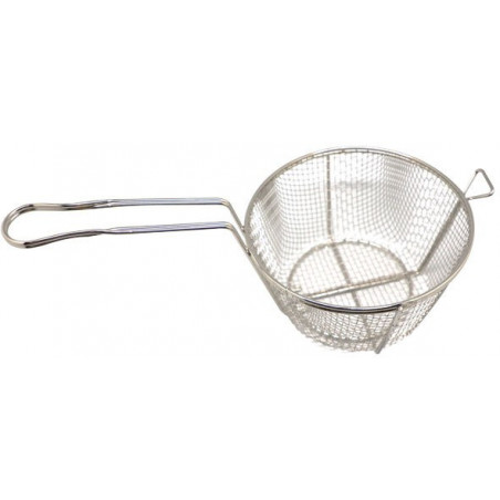 Canasto Freir Malla Gruesa Inox Rdo Ø24Cmx14Cm
