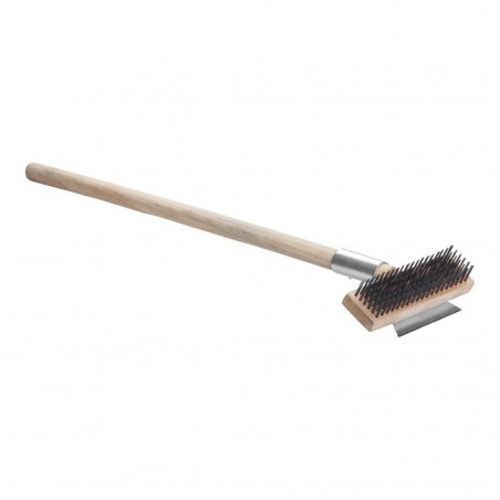 Cepillo Limpieza Horno/Parrilla Metal/Madera 69 Cm