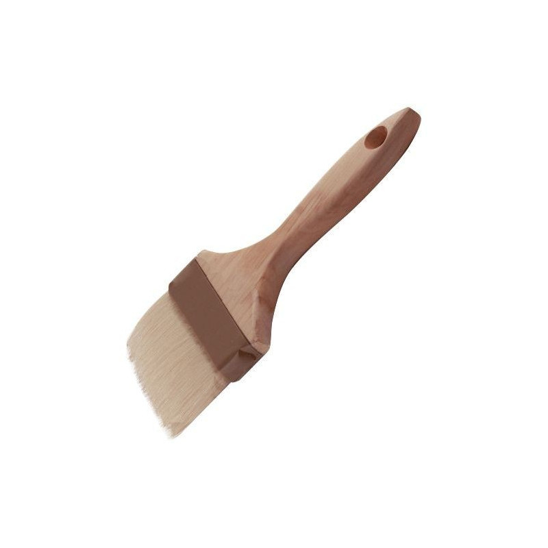 Brocha Sintetica Blanco 23X10Cm C/Banda Plast Madera Winco