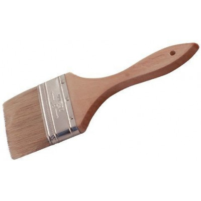 Brocha Sintetica Blanco 20X7Cm C/Banda Metal Madera Winco