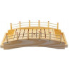 Bandeja Sushi Puente Madera Natural 43X22Cm