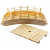 Bandeja Sushi Puente Madera Natural 43X22Cm