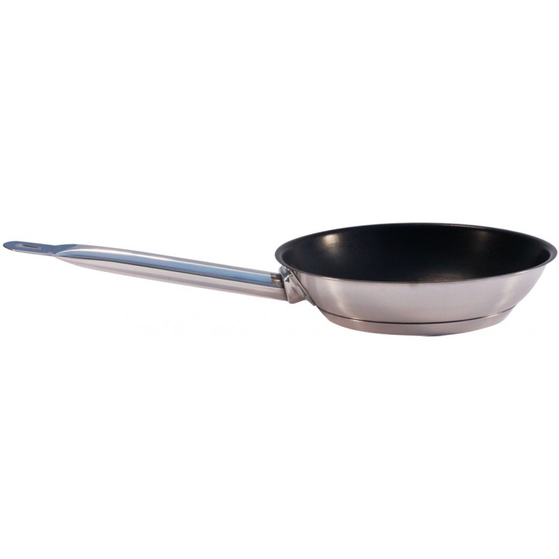 Sarten Ø20X4Cm Inox 0.8Mm Teflon Big Chef F/Difusor