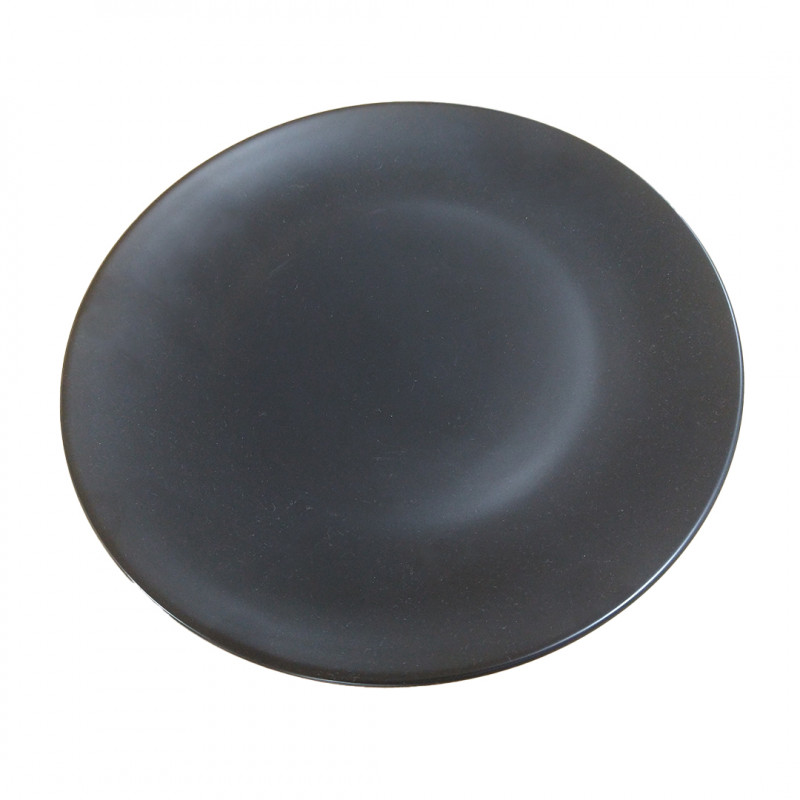 SET 3 PLATO FUSION ENTRADA RDO 20CM PORC NEGRO
