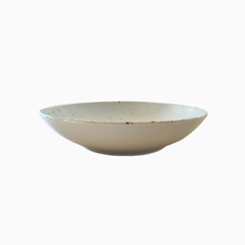 SET 3 PLATO FUSION HONDO RDO 23CM PORC MARFIL