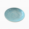 SET 3 PLATO FUSION HONDO RDO 23CM PORC CELESTE