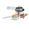 Taza Medidora Inox 60/250Ml Norpro Set 4Pzs