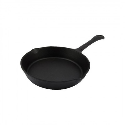 Sarten Ø20X3.8Cm Fierro Fundido 3.5Mm Esmalte Negro Big Chef