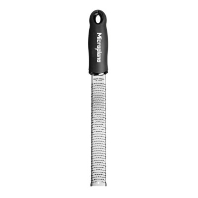 Rallador Clasico Negro Inoxidable (Citricos, queso, ajo, jengibre, chocolate) MICROPLANE