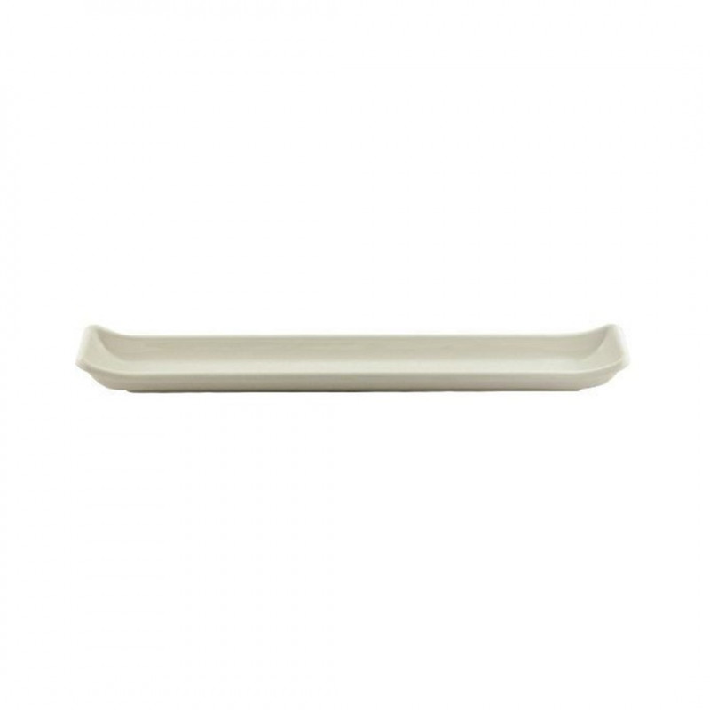 Plato Sushi Rect 36.4X6.4X3.3Cm Melamina Blanco