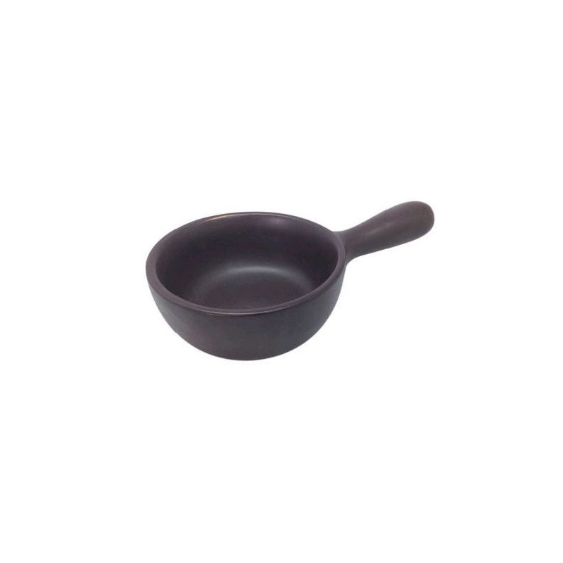 Set bowl cerámica café 7x3cm 12 piezas Pottery