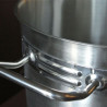 FONDO INOX 304 Ø24X24CM 10LTS C/ASAS INOX 304 0.8MM F/DIFUSOR BIG CHEF
