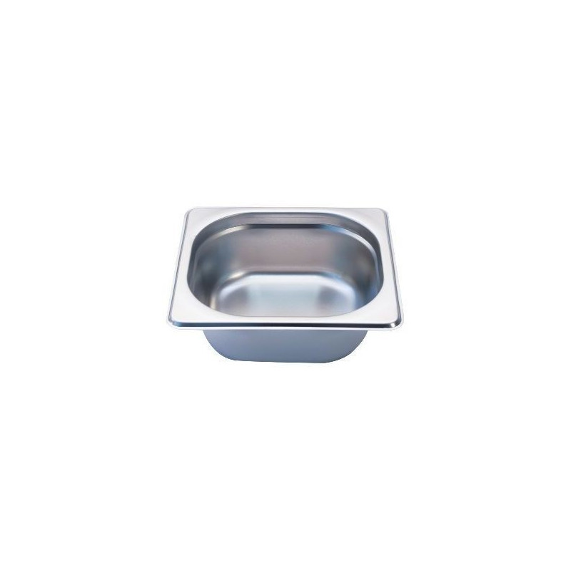 Depósito gastronorm 1/6 6.5cm acero inoxidable 0.6mm Big Chef