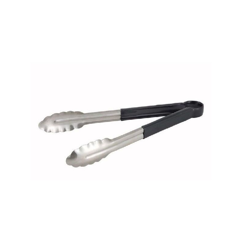 Tenaza Cocina 22Cm Inox Mango Goma Negra