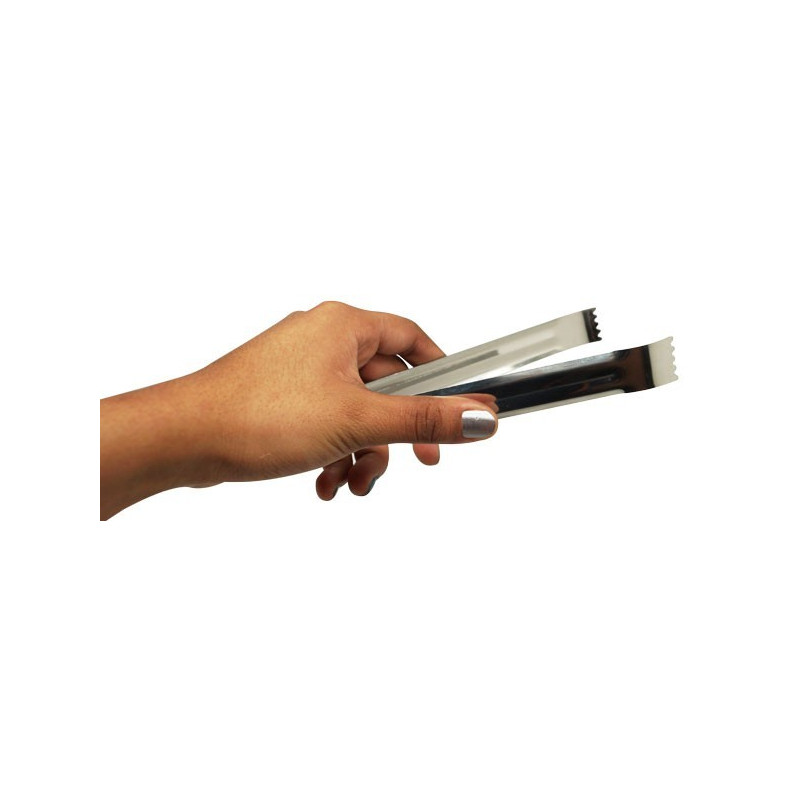 Pinza Hielo Inox 18Cm