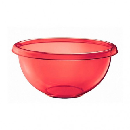 Pocillo Postre Plastico 180ml Rojo Traslucido
