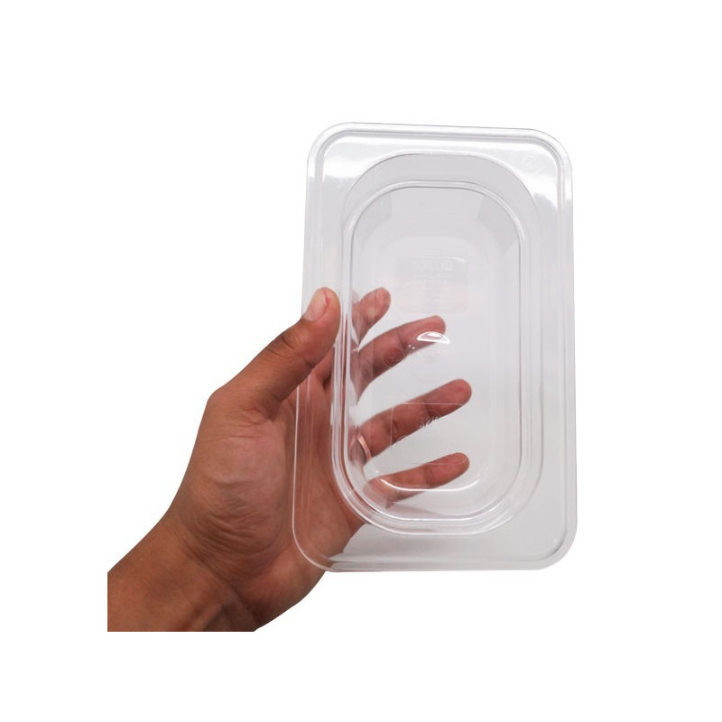 Depósito gastronorm 1/9 6.5cm policarbonato transparente Gplast