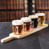 Tabla Vaso Cerveza Rect Madera C/Mango 45X9Cm