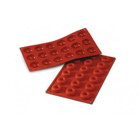 Molde Silicon Savarin 18 Cavidades Ø4.1x1.2cm | Silikomart