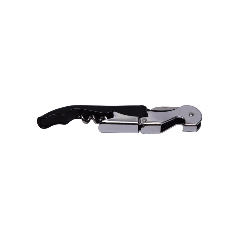 Sacacorcho Dos Tiempos Inox Negro Barkeeper