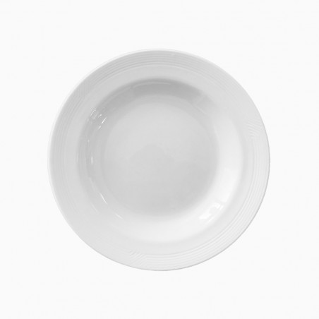 Set plato hondo porcelana 23.5cm 6 piezas Milenia