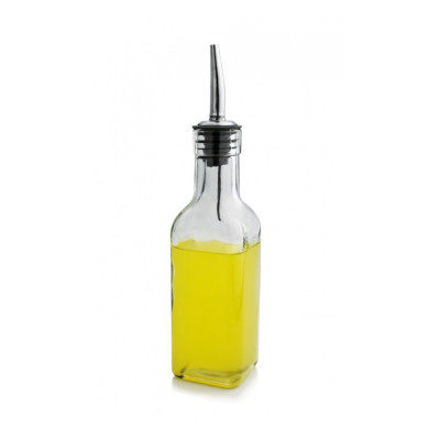 Botella Aderezo Vidrio Cuadrada 237Ml Bgc