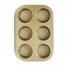 Molde Muffin Acero Antiadherente Ilko 0.4Mm