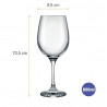 Set copas vino tinto 600ml Barone 6 unidades
