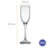 Set copas espumante 190ml Barone 12 unidades