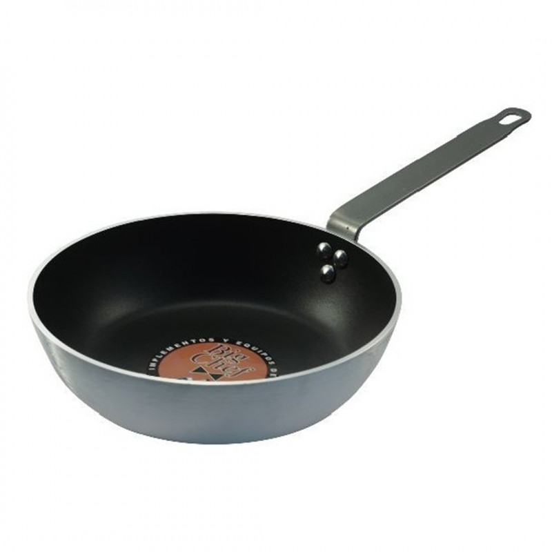 Sarten Ø26X7Cm Alum 4Mm Teflon Big Chef