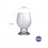 Set 24 Copa Agua Paulista 250Ml Alt 11Cm Ancho 7.5Cm Vid Nadir