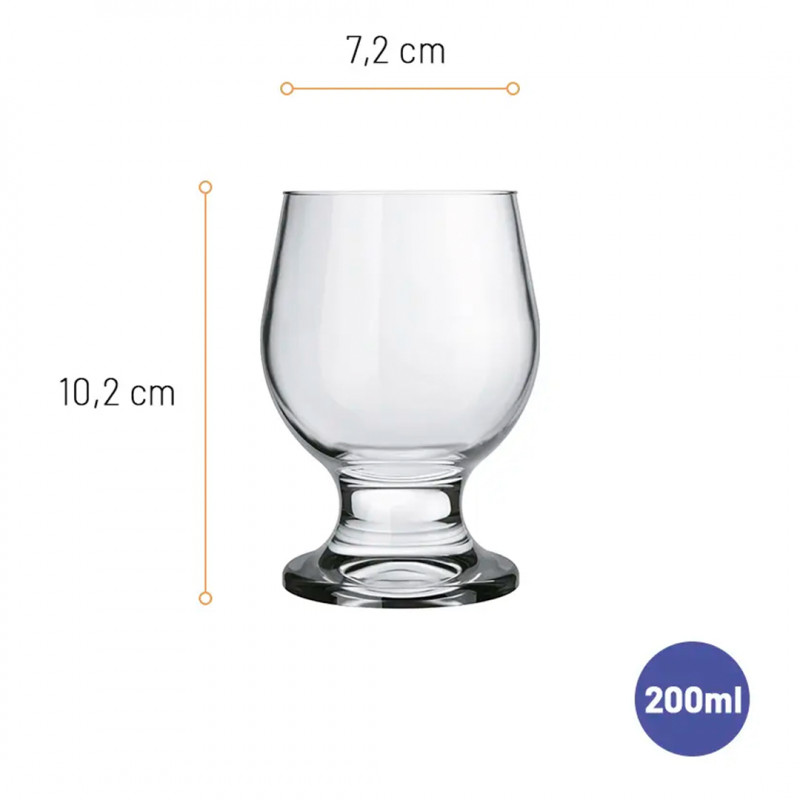 Set copas vino blanco 200ml Paulista 6 unidades
