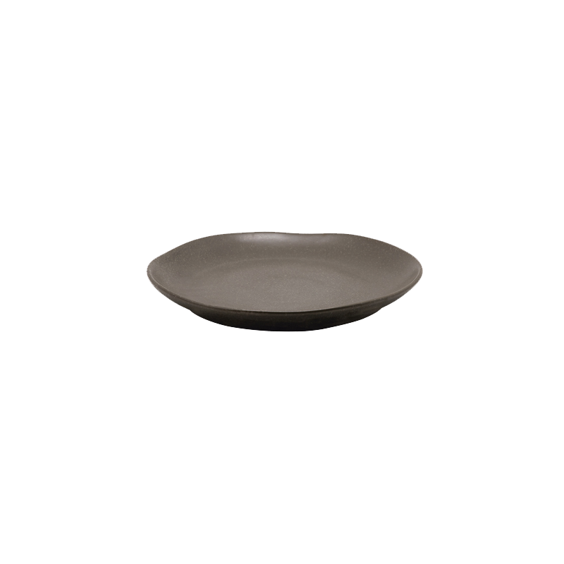 Set 6 plato entrada porcelana grafito 20cm Terra